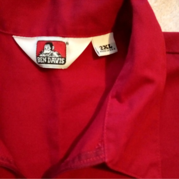 Vintage Ben Davis Work Shirt 3/4 Zipper Made in USA  Size 2XL - Picture 4 of 11